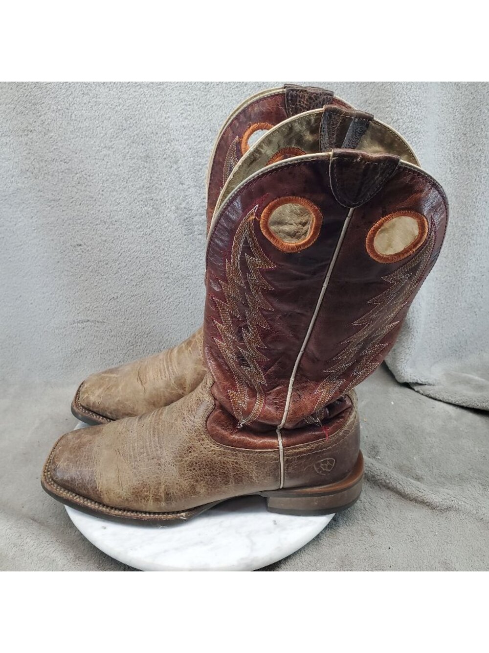 Ariat Shoes Mens Size 8.5 Brown Leather Western Boots *Read*